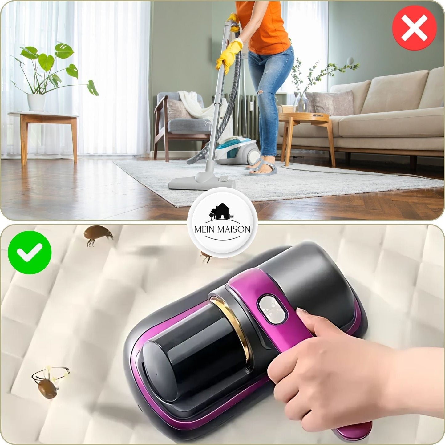 Carvallo - Dammsugare för avlägsnande av hushållsmidd