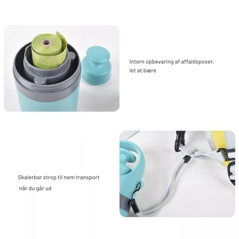 PawPull - Kompakt hundavfallsöppnare med automatisk draghandtag och bärrem