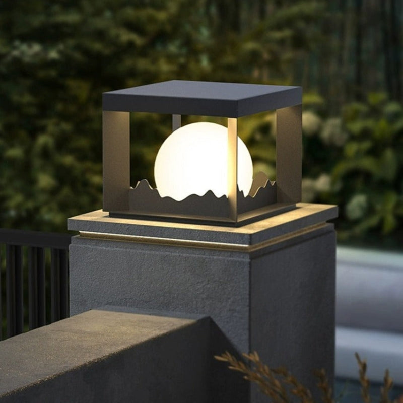 Carvallo - Solcellsdriven utomhusvägg- och golvlampa med modern design