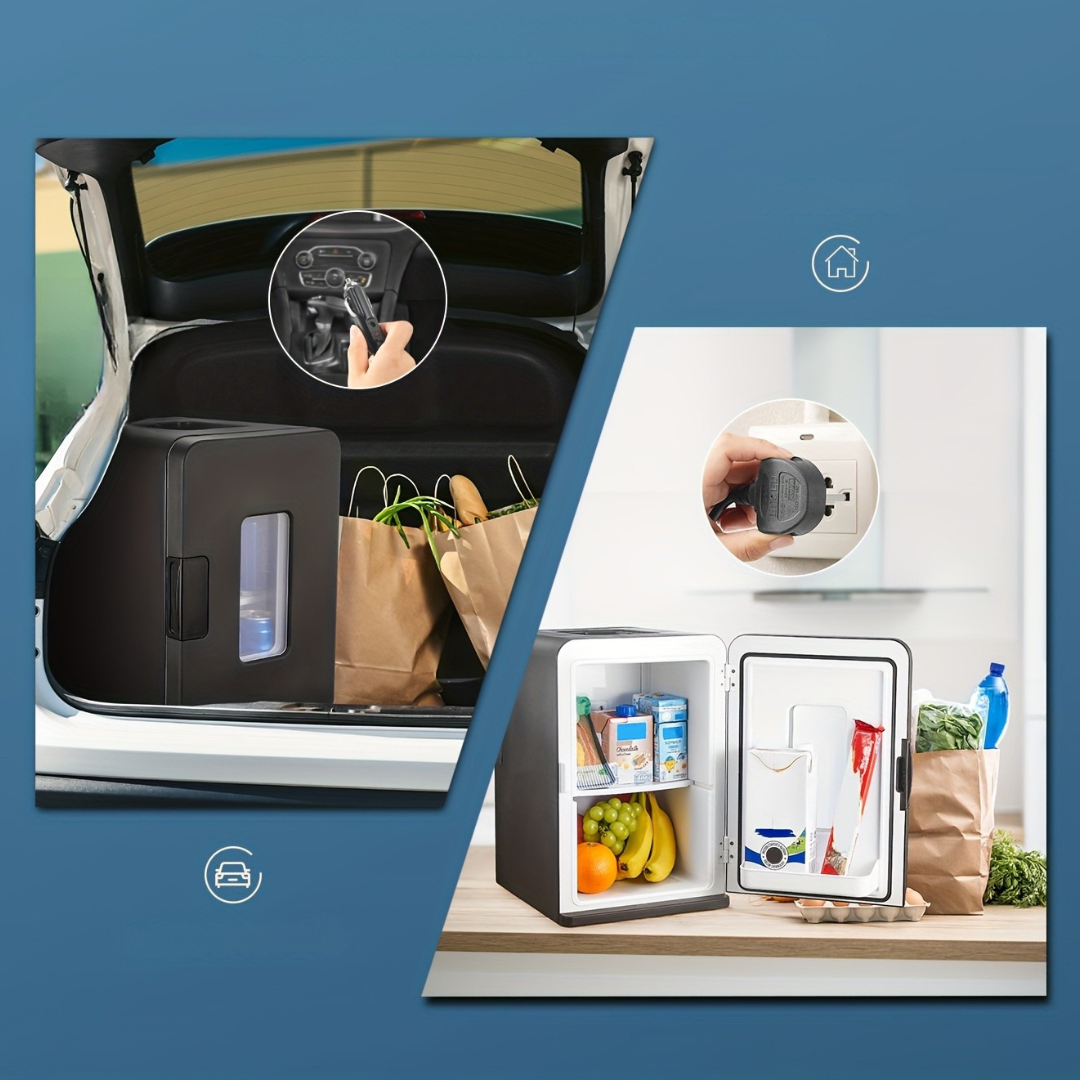 Mini Kylskåp Bärbar Tyst Dryck Kylare 15L