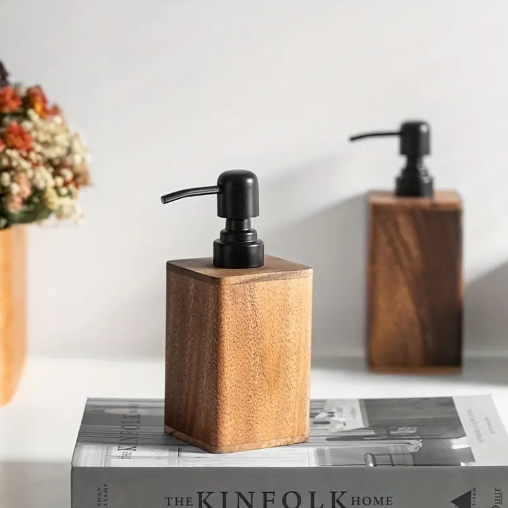 Valnöt Aura Lotion &amp; Tvålbehållare