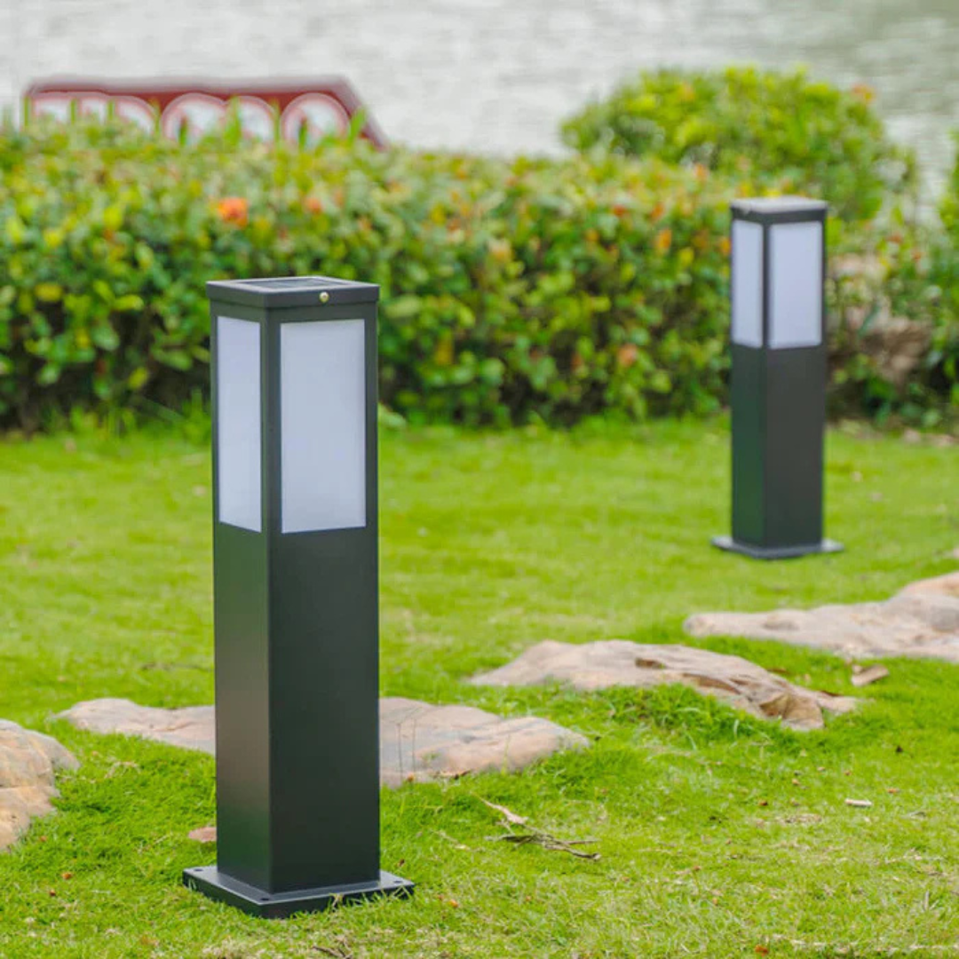 Lunviora Halo | Solcellsdriven design utomhuslampa med mjuk ljuseffekt