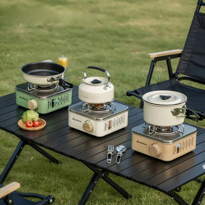 Bärbar campingkamin 2800W gasbrännare för utomhusmatlagning