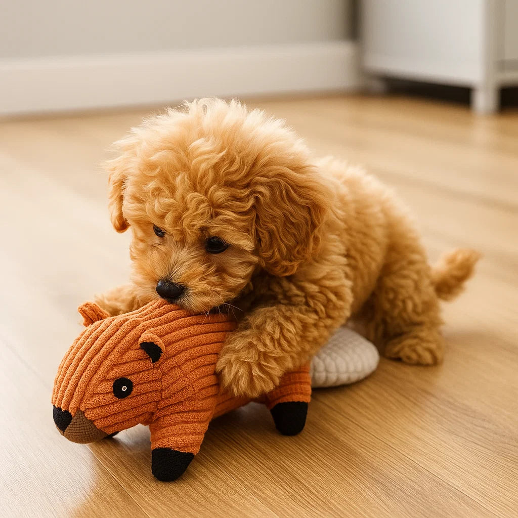 Hundleksak Pluffig Squeaky Tuggedyr