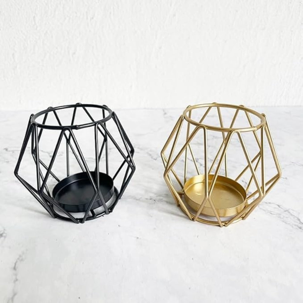 Wireframe Smal Järn Ljusstake