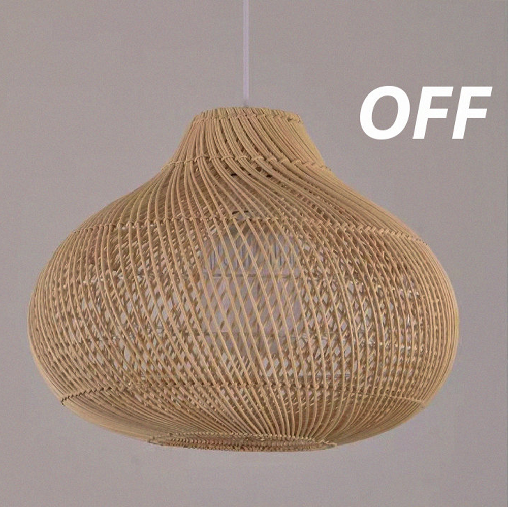 Boho Naturlig Handgjord Ö-lampa