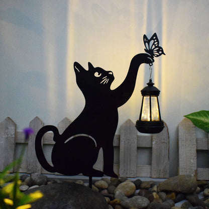 Katt Solar Trädgårdslampa med Hängande Lampa – Dekorativ Utomhus LED