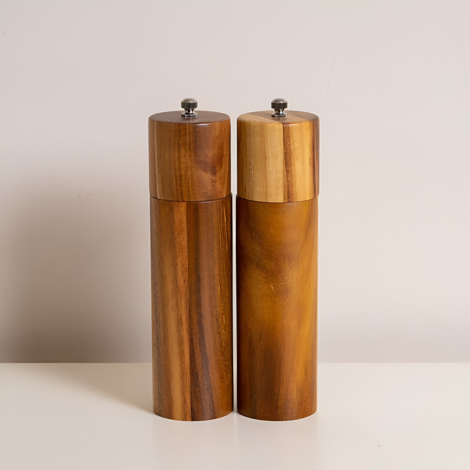 Minimalist Wooden Spice Mills
