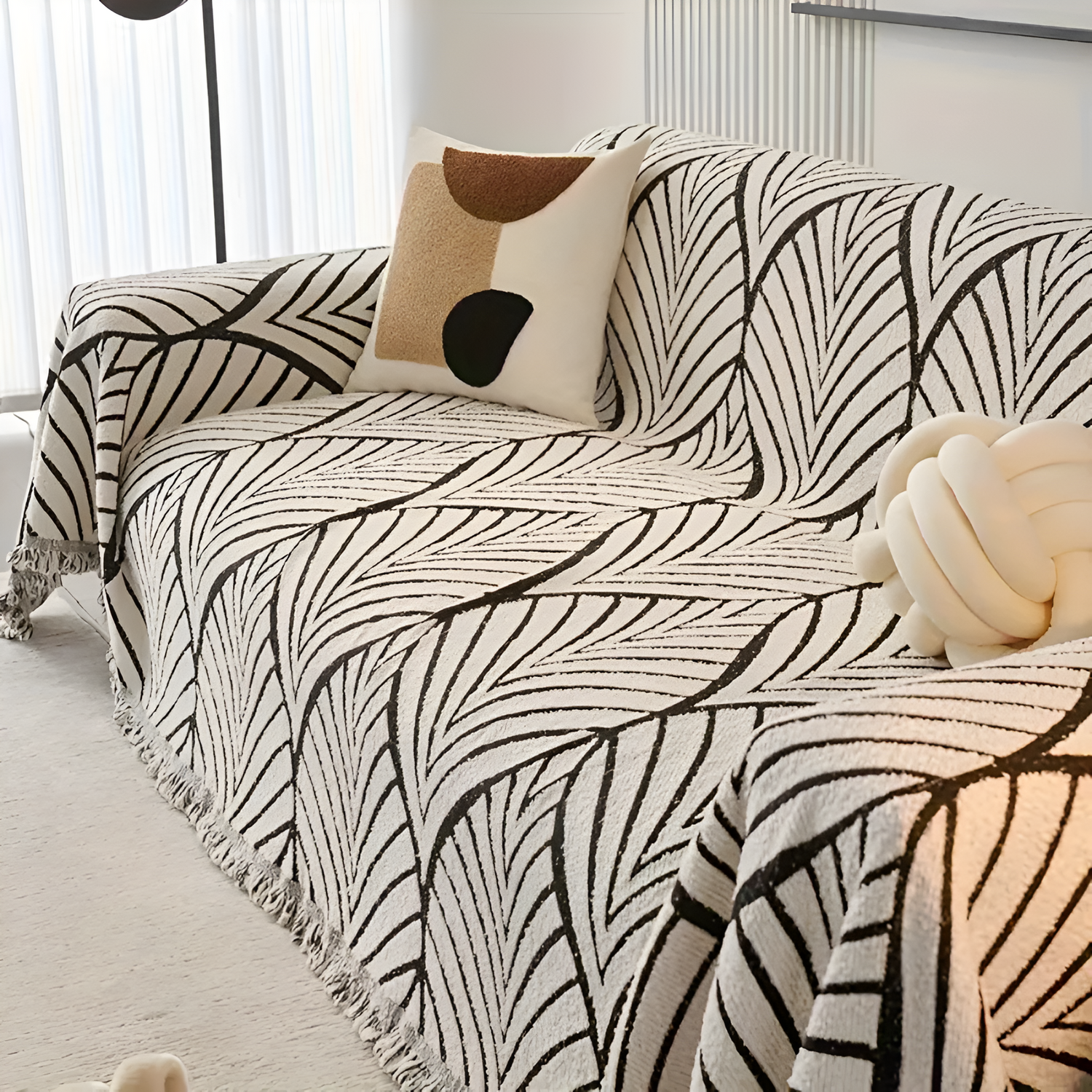 Modern Lönnblad Sofföverdrag