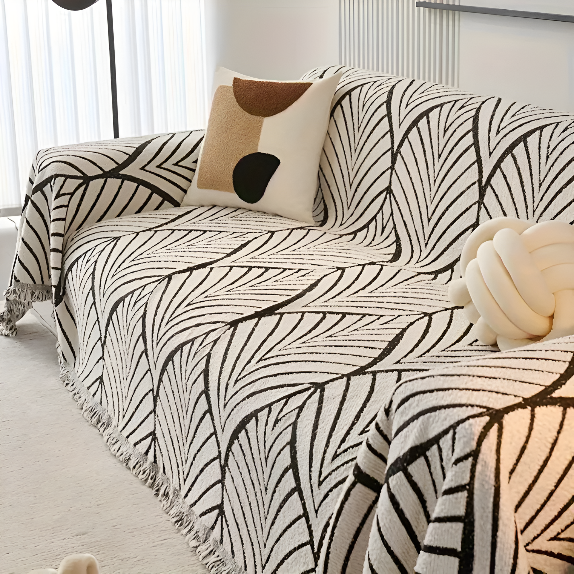 Modern Lönnblad Sofföverdrag