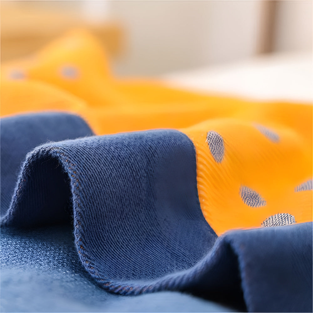 Serene Lily Blommig Bomulls Filt