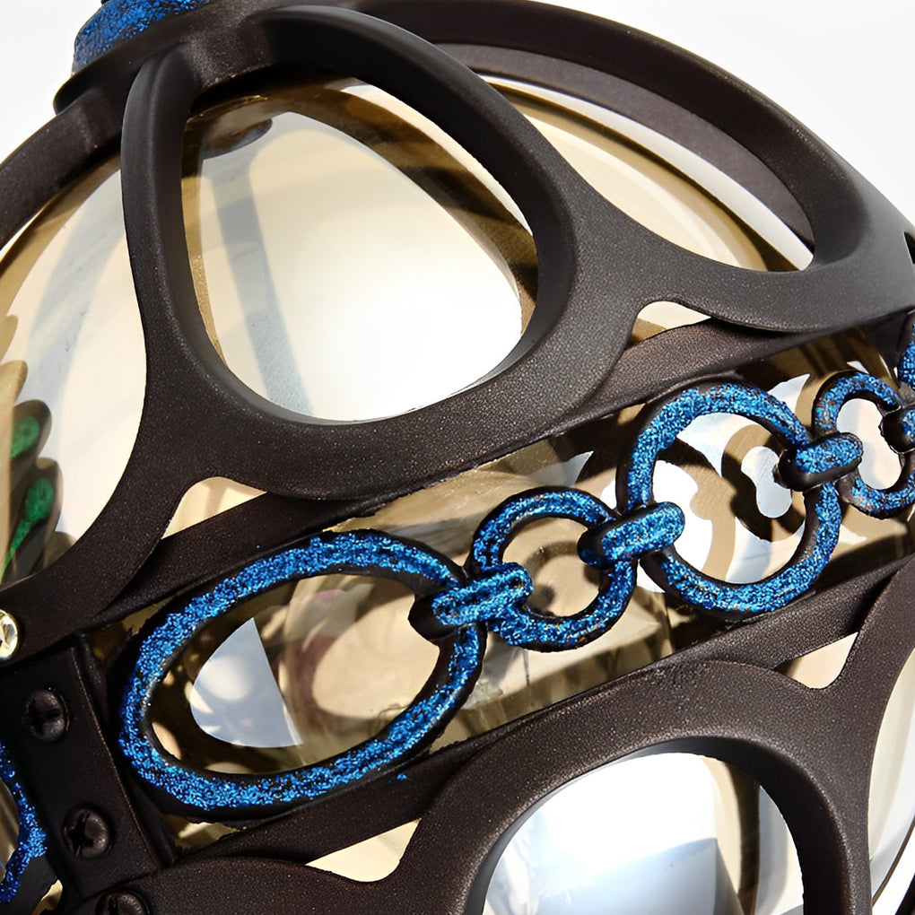 Utomhusvägglampa med vintage påfågeldesign