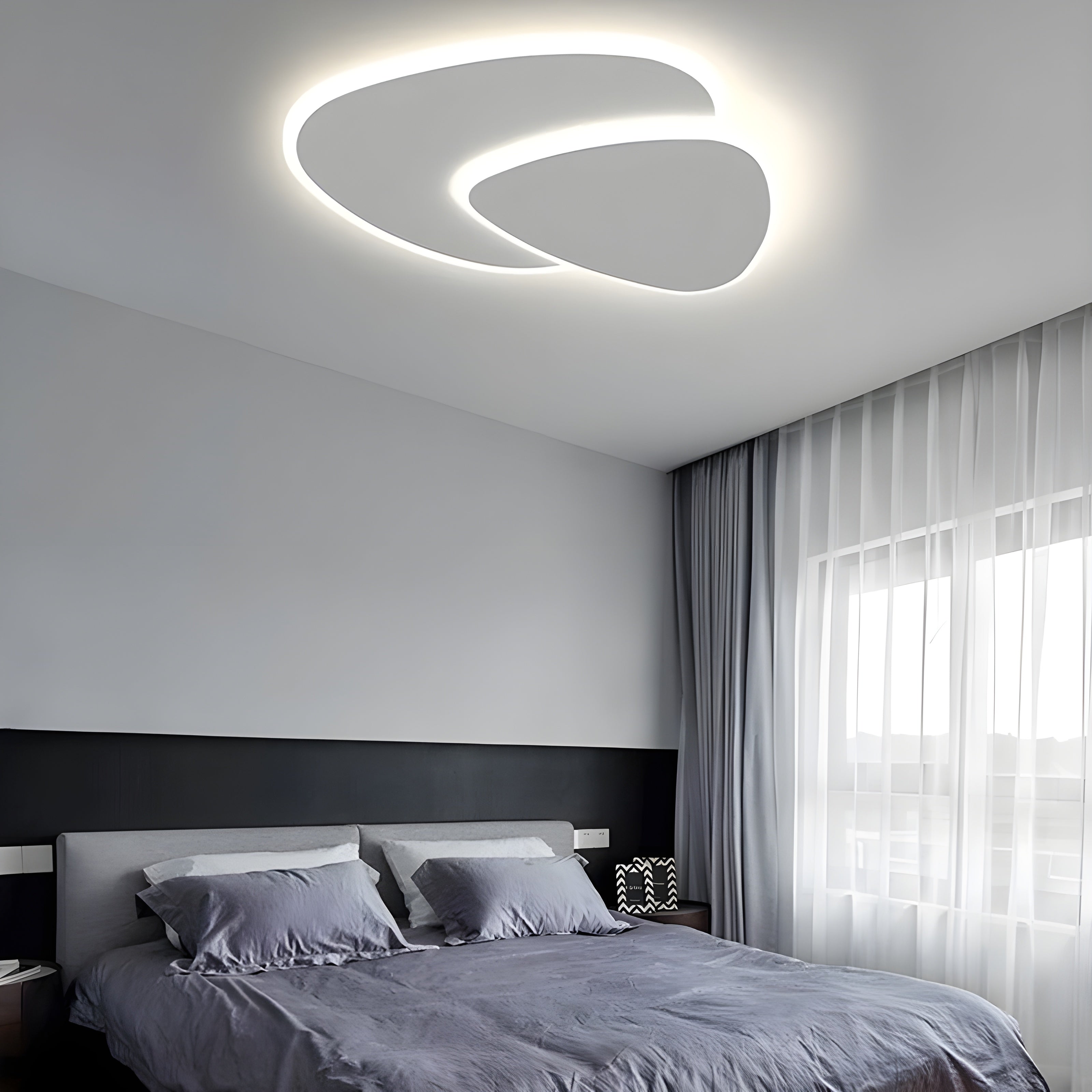LED-taklampa i vitt – Modern rumsljus för vardagsrum &amp; sovrum