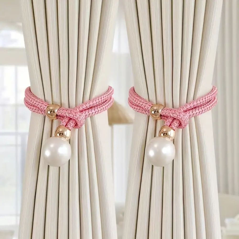 Lustrous Pearl Gardinband | 2 Delar Set