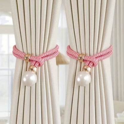 Lustrous Pearl Gardinband | 2 Delar Set