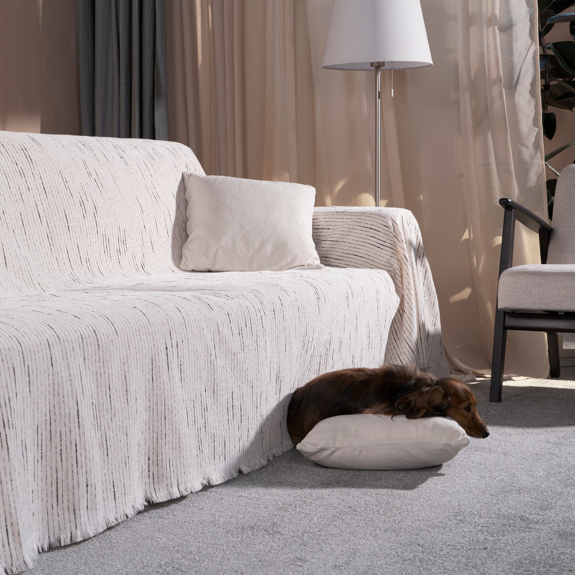 Jacquard Chenille Sofföverdrag - Modernt, Stiligt &amp; Hållbart Soffskydd