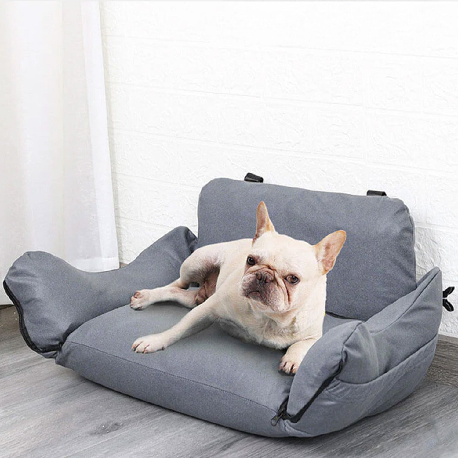 Multifunktionell Husdjursbilstol – 3-i-1 Bärväska, Soffa och Resesäng