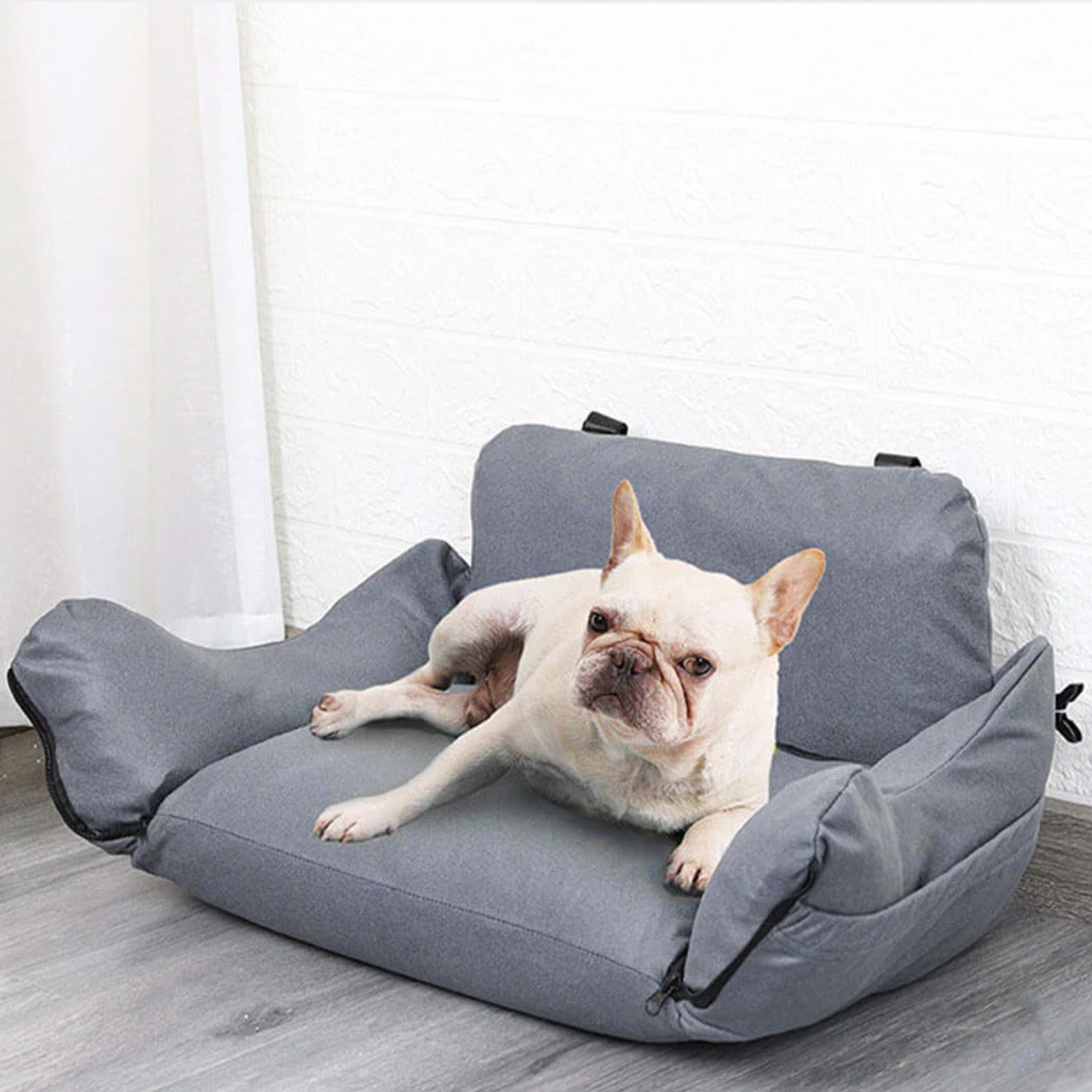 Multifunktionell Husdjursbilstol – 3-i-1 Bärväska, Soffa och Resesäng