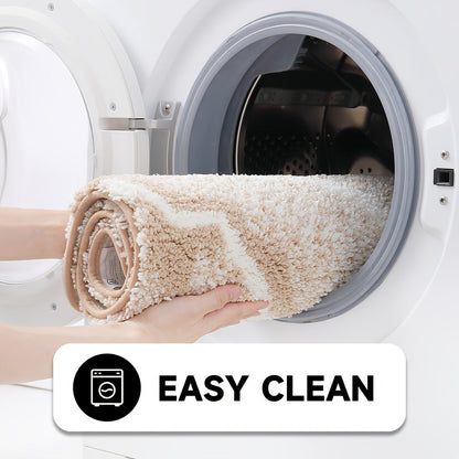 Fluffy Flocking Badmatta – Absorberande och Mjuk för Badrum eller Kök