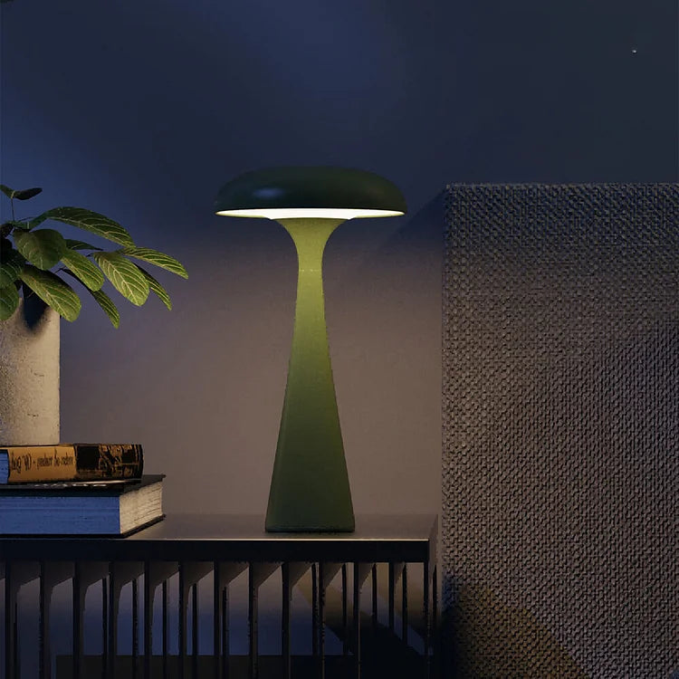 MushroomGlow - Elegant stilren LED bordslampa med belysning som kan anpassas