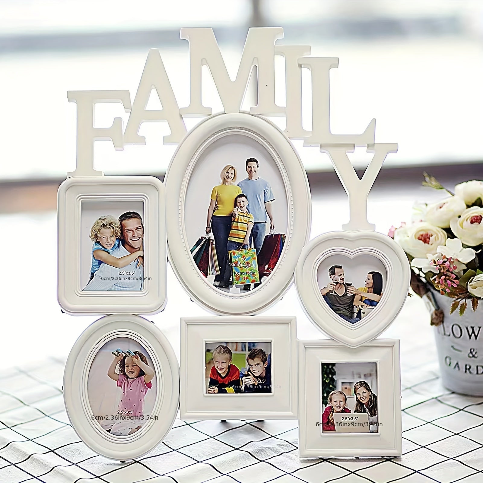 Väggkonst Familjefotoframeset Collage
