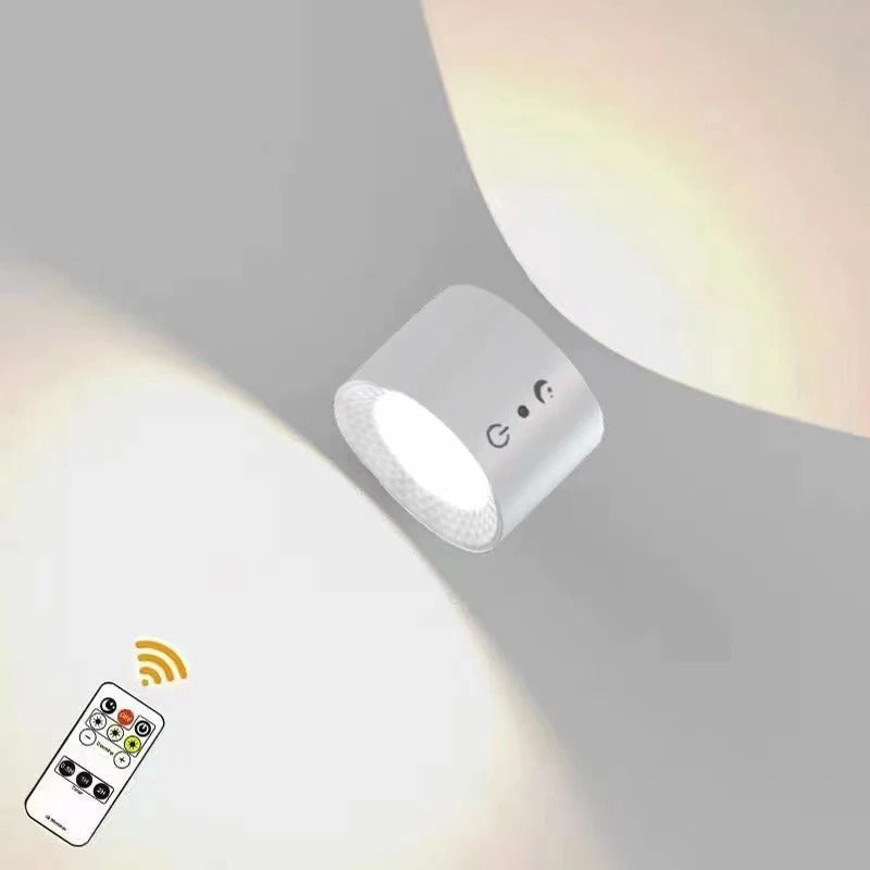 Uppladdningsbar 360° Rotationsbar Magnetisk LED Vägglampa – Justerbar Trådlös Nattlampa