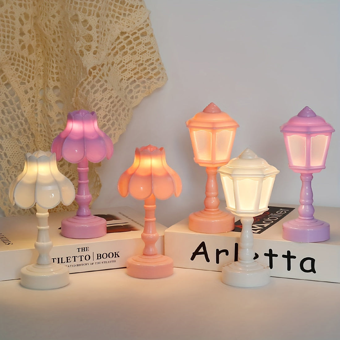 UmbrellaGlow - Charmig Minilampa i Vintage Stil