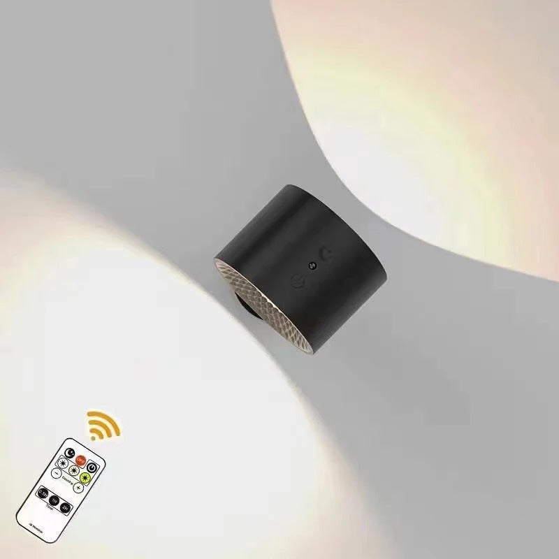 Uppladdningsbar 360° Rotationsbar Magnetisk LED Vägglampa – Justerbar Trådlös Nattlampa