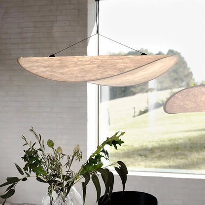 LunaLux Modern LED Taklampa i Metall och Konstsilke i Vitt för Sovrum