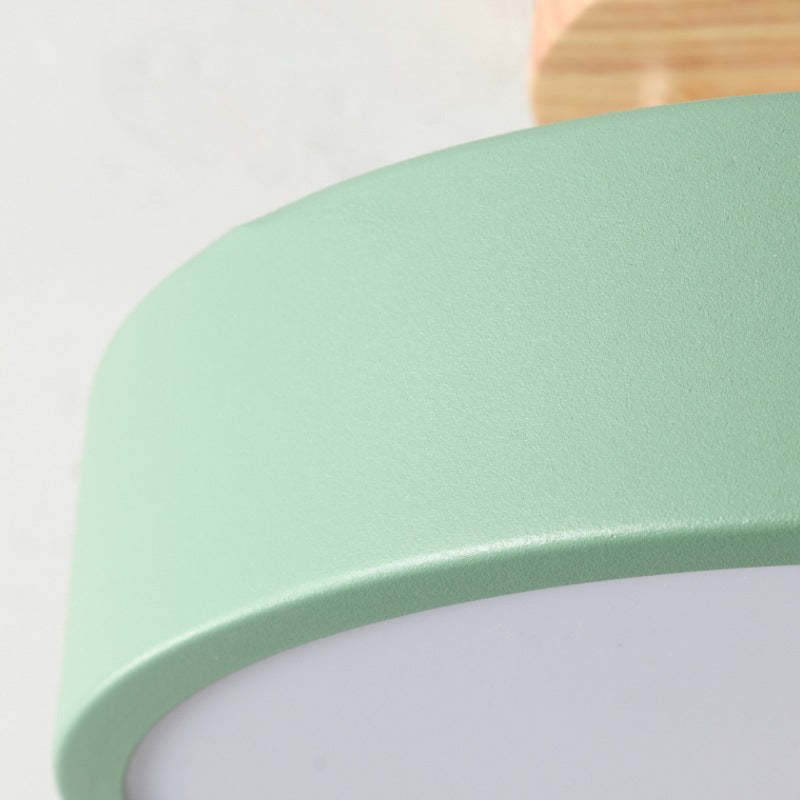 Snygg Design Trä LED Taklampa