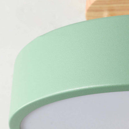 Snygg Design Trä LED Taklampa