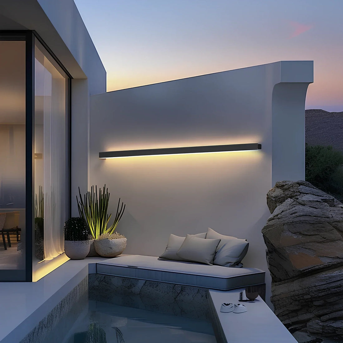 Utomhusvägglampa Aluminium Modern LED Vägglampa