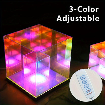LumiLuxe - Traditionell LED Bordslampa, 3-Färgs Justerbar, USB-Drevna