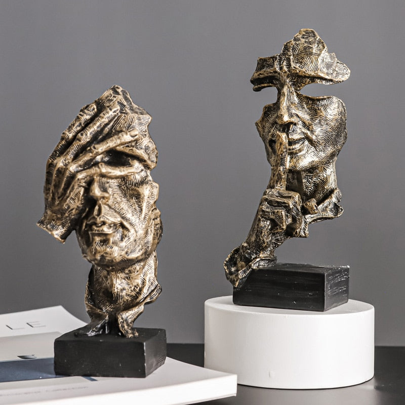 Hör Tala Se Ingen Ont Figuriner Unik Hem Dekor Accent