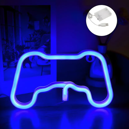 NeonGamer Lampa - Dekorativ USB-driven LED neon väggskylt