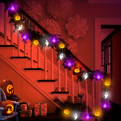 Halloween-lights string battery-operated pumpkin