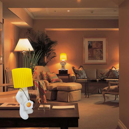 GlowCraft - Dimbar Akryl Bordslampa med LED-belysning och Tryckknappskontroll
