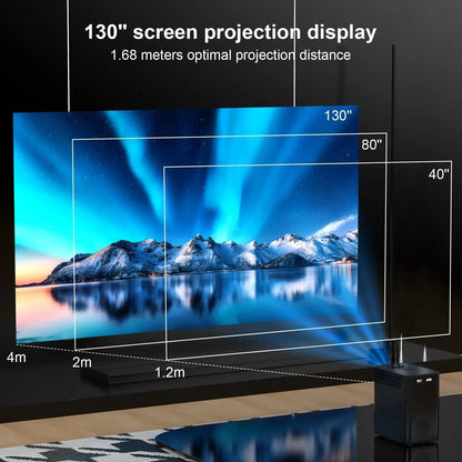 Android Wifi 4K Smart Bärbar Projektor