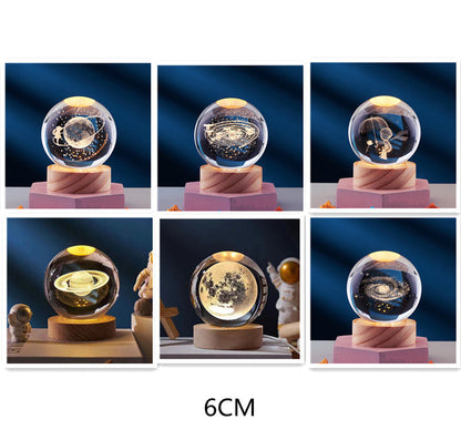 CrystalLight - 3D Kristall Nattlampa