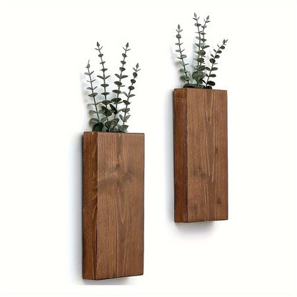 Rustik väggvas i trä - Naturlig atmosfär för varje inredning