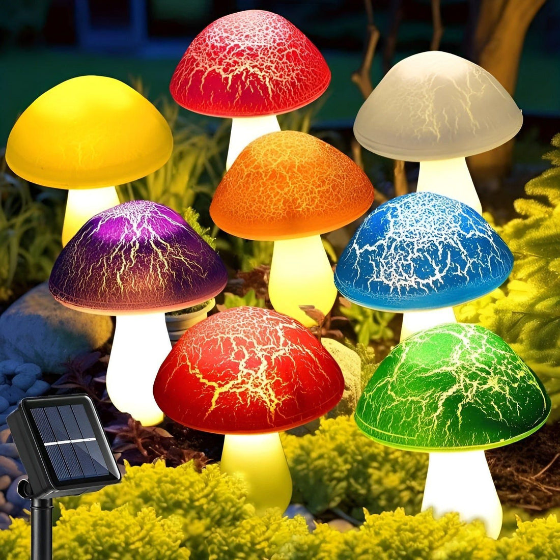 SolarMushroom Lampa - Hållbar Solenergi-Mushroom Utomhus Landskapslampa