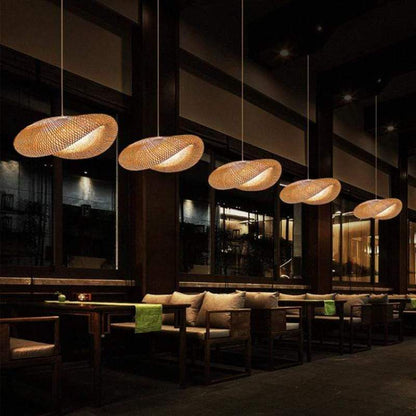 ZenBamboo LED Hänglampa Bollar av Bambu för Sovrum