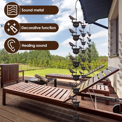 Carvallo – Dekorativ regn kedja för trädgård & terrass