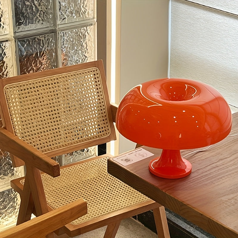 Modern Svamp Bordslampa Ljusstark Orange LED USB