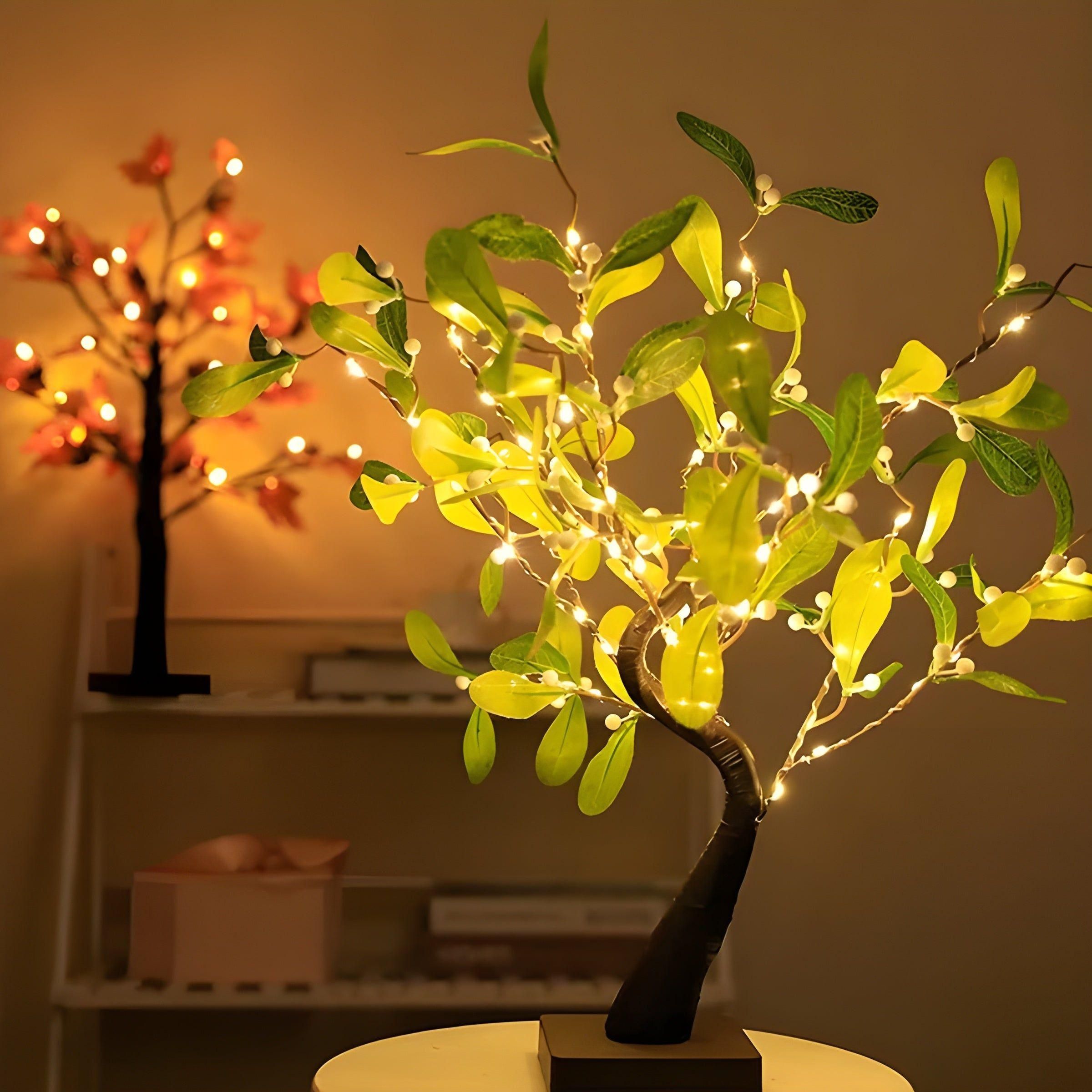 GinkgoShimmer Lights - Ginkgo blad LED julgranljus