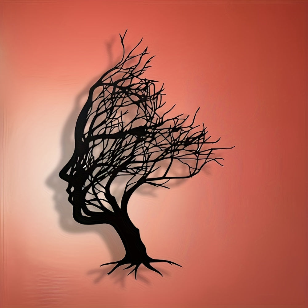 Boomtak Kvinna Ansiktsdekoration - Elegans och Konst i Ditt Hem