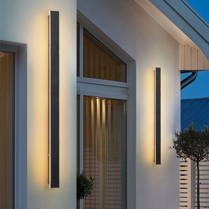 Zenith - Modern Design LED Vägglampor Svart Metall för Trädgård och Hall