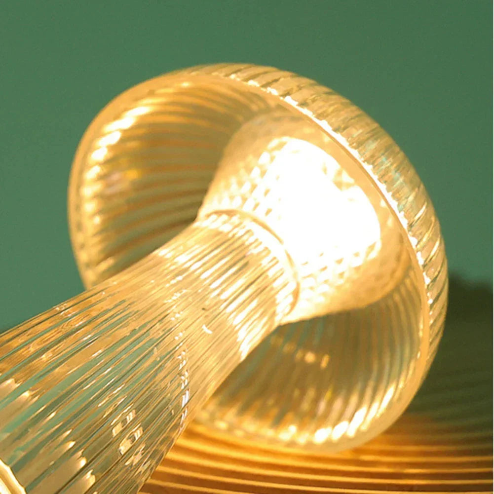 LumiShroom – Trådlös LED Svamp Nattlampa, Dekorativ Bordslampa