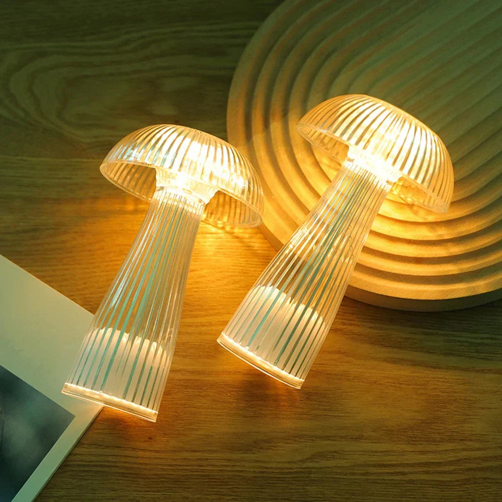 LumiShroom – Trådlös LED Svamp Nattlampa, Dekorativ Bordslampa