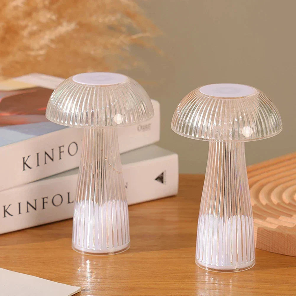 LumiShroom – Trådlös LED Svamp Nattlampa, Dekorativ Bordslampa